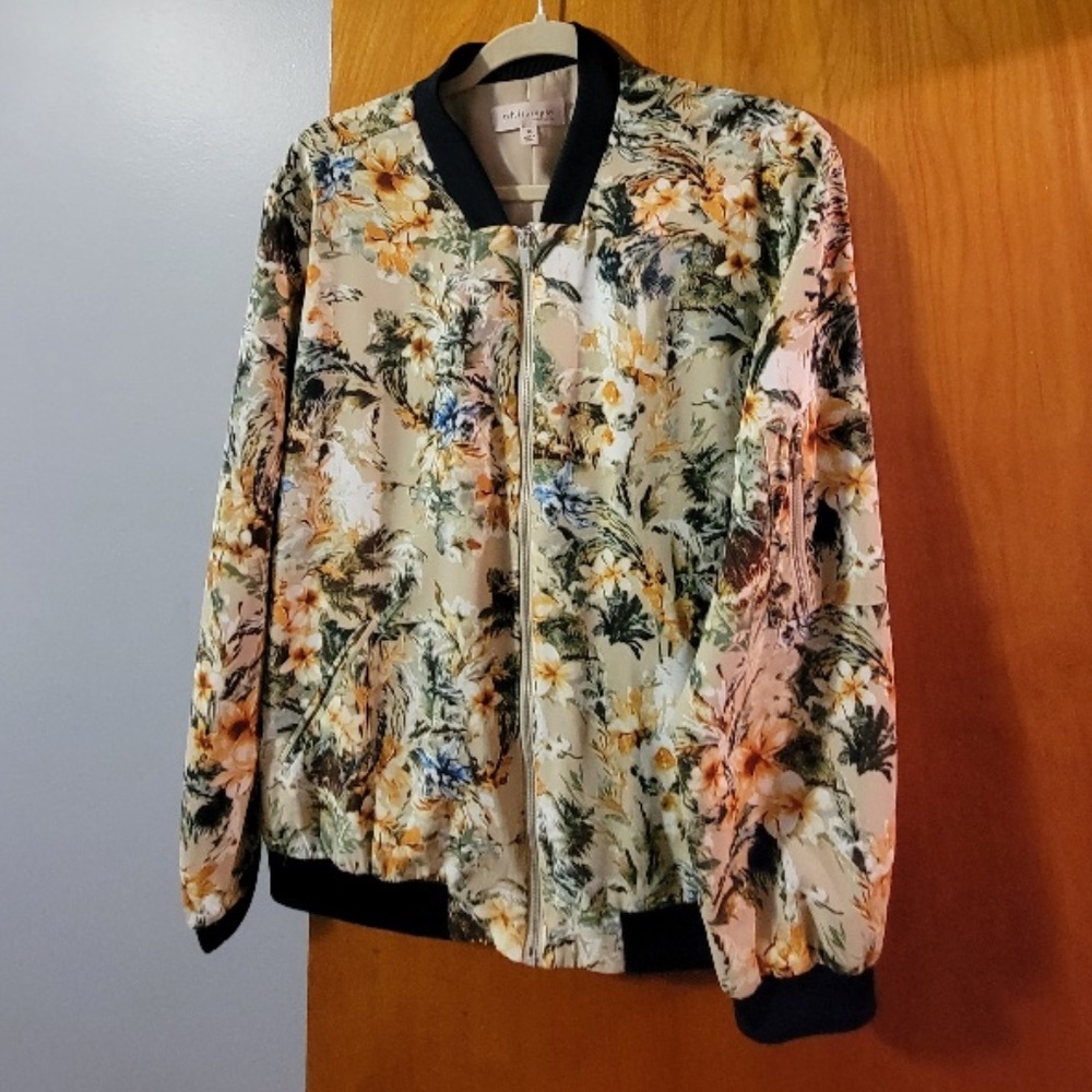 Floral Bomber Jacket